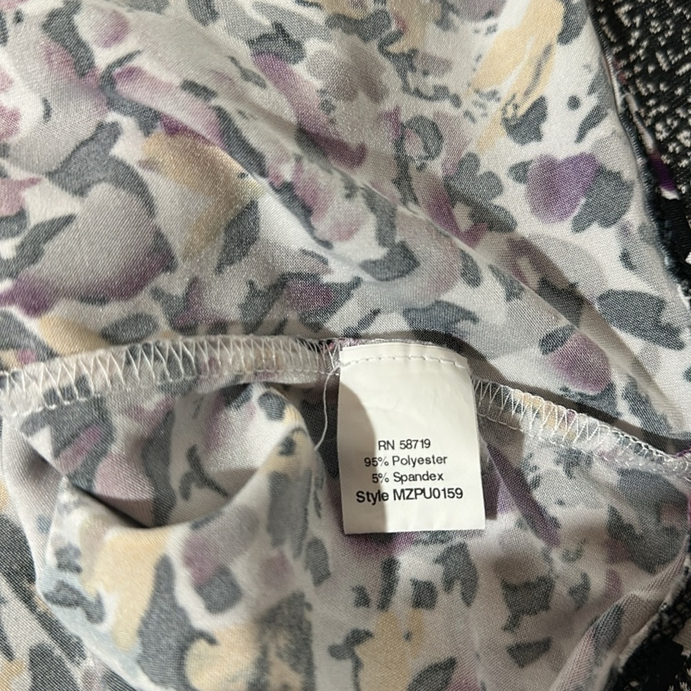 Elementz Purple and Yellow Abstract Print Blouse - Picture 10 of 10